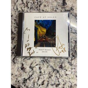 Cafe at Arles Peter T Noonan CD Signed 1990 Piano Solos Jazz